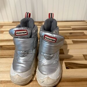 Hunter Metallic Silver Boots